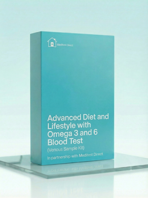 Advanced Diet and Lifestyle with Omega 3 and 6 Blood Test Kit