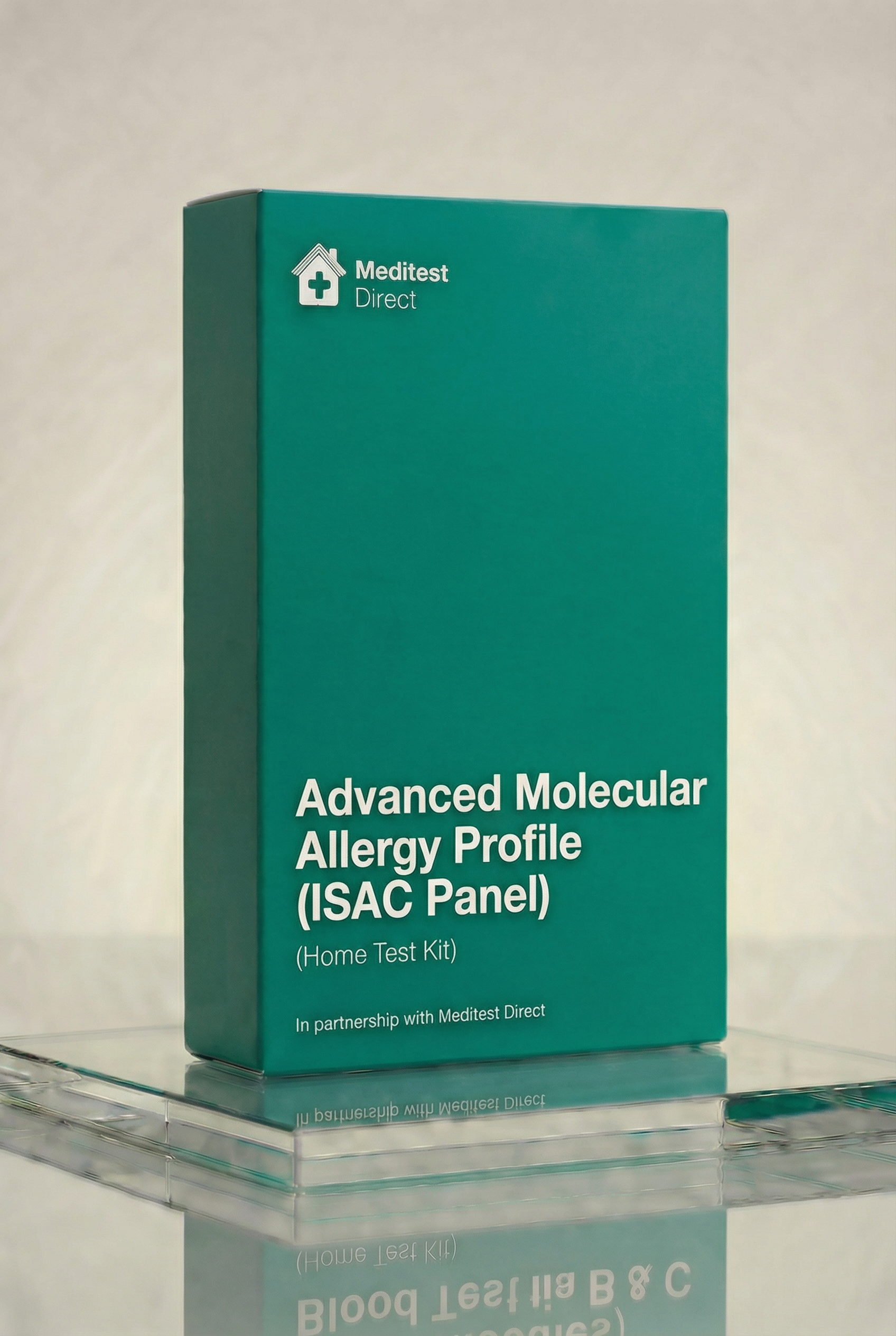 Advanced Molecular Allergy Profile (ISAC) home blood collection kit for precision IgE component testing and cross-reactivity analysis.