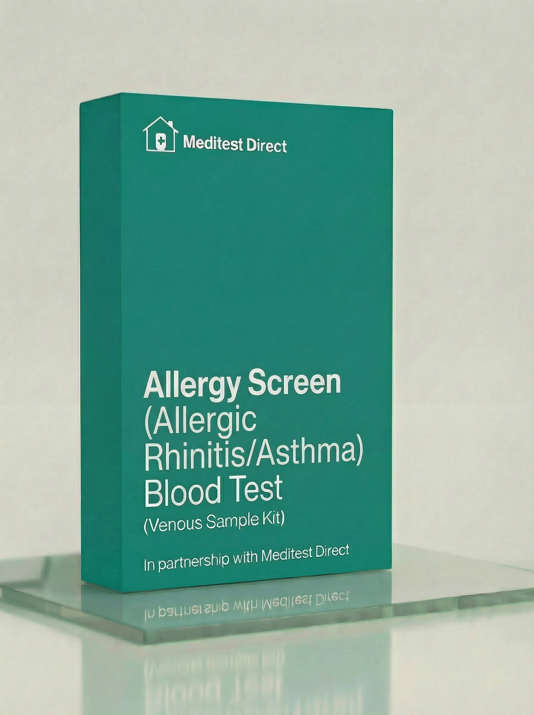 Professional laboratory blood collection materials for a Respiratory Allergy and Asthma Profile (ALRN), used to identify IgE-mediated triggers for breathing issues.