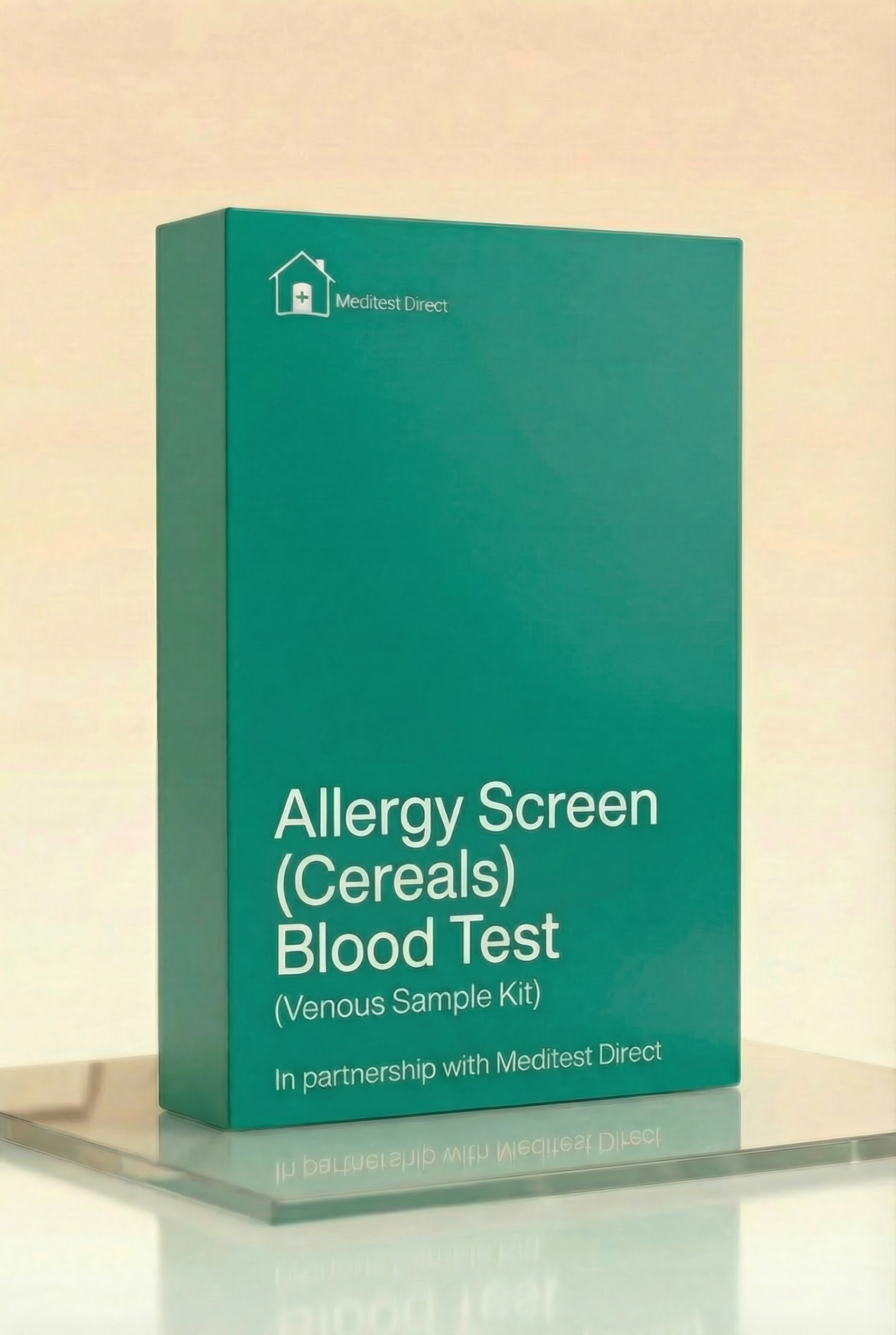Professional laboratory blood collection materials for an Allergy Profile 8 (8A) test, quantifying specific IgE antibodies for individual cereal grains