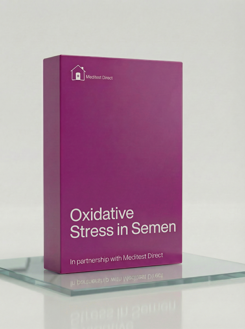 Specialist electrochemical MiOXSYS sensor and chemiluminescence assay equipment used to measure reactive oxygen species (ROS) and static oxidation-reduction potential (sORP) in human semen.